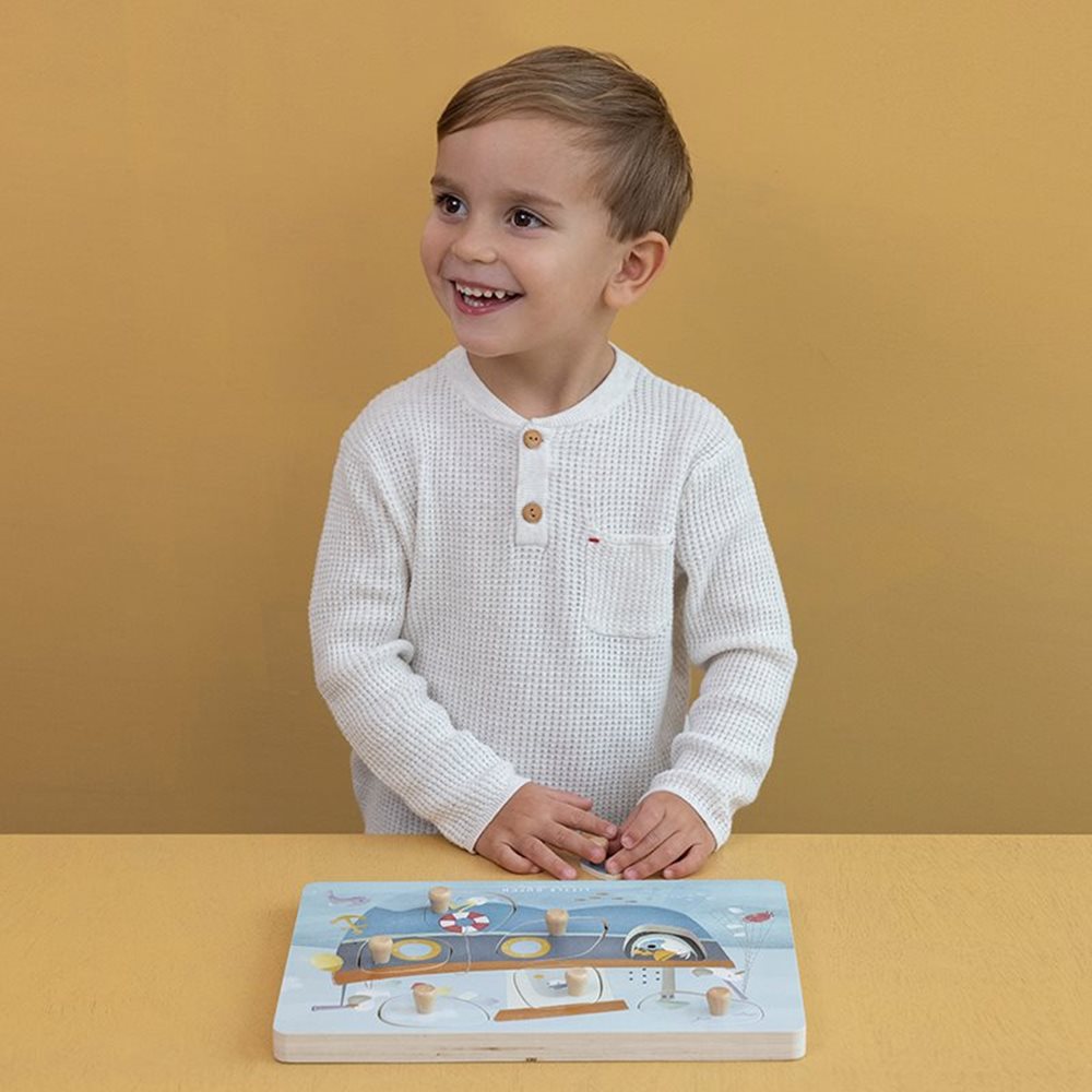 Little Dutch Wooden Sound Puzzle - Sailors Bay