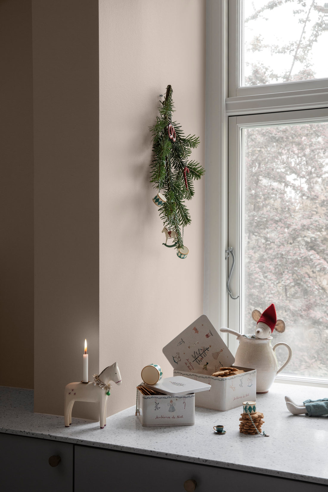 NEW Maileg Christmas mouse, Medium - Girl