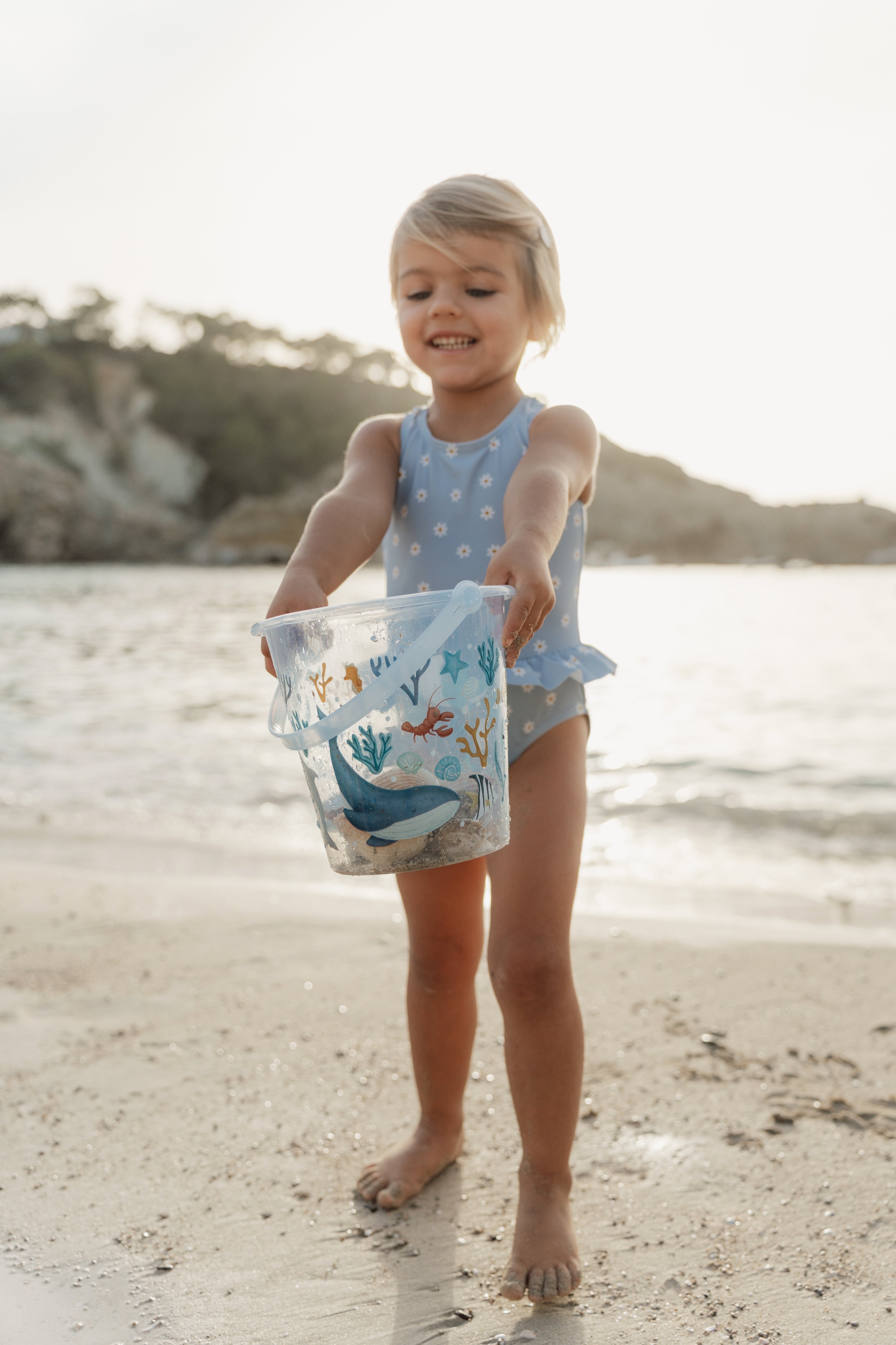 Little Dutch Shell Bucket Ocean Dreams Blue