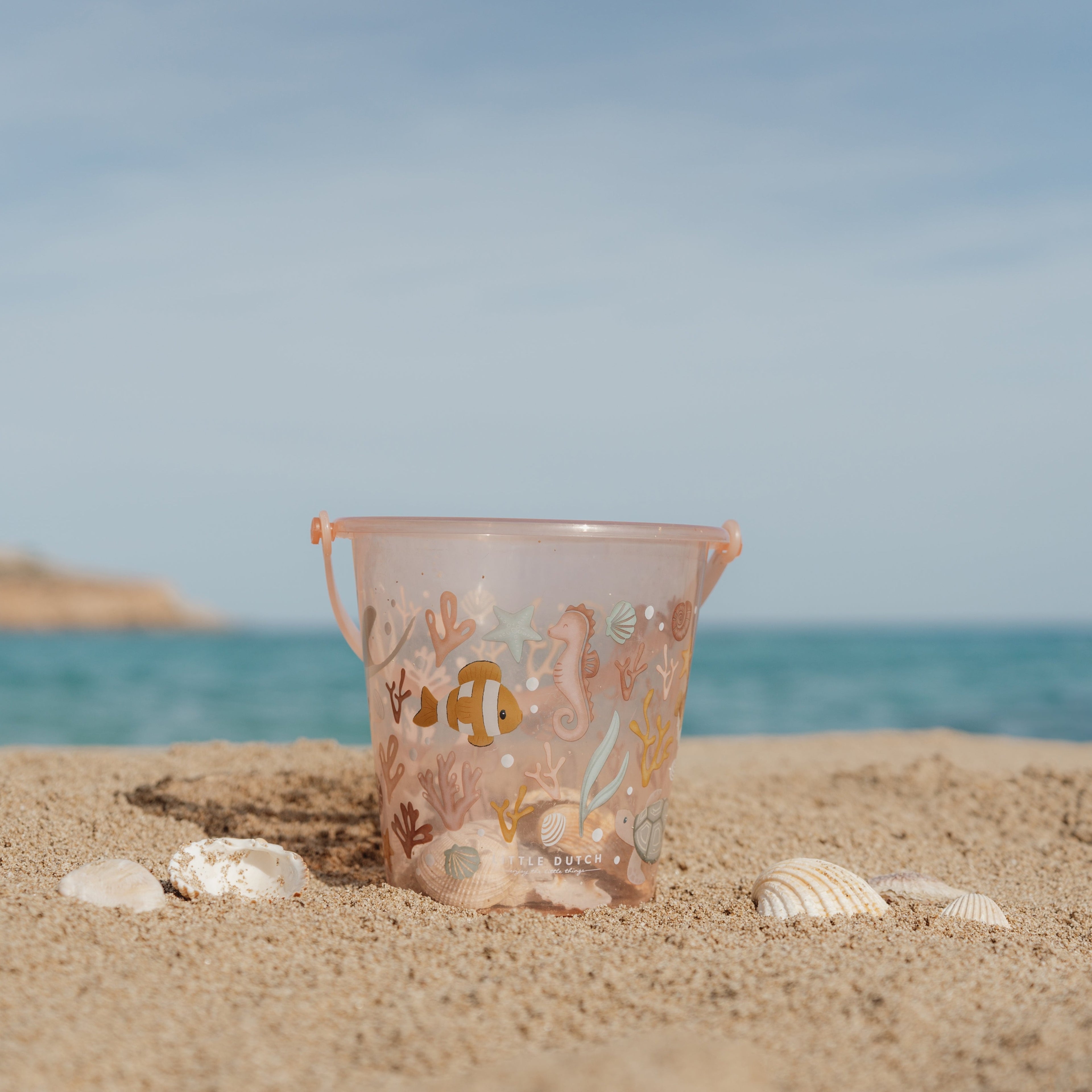 Little Dutch Shell Bucket - Ocean Dreams Pink