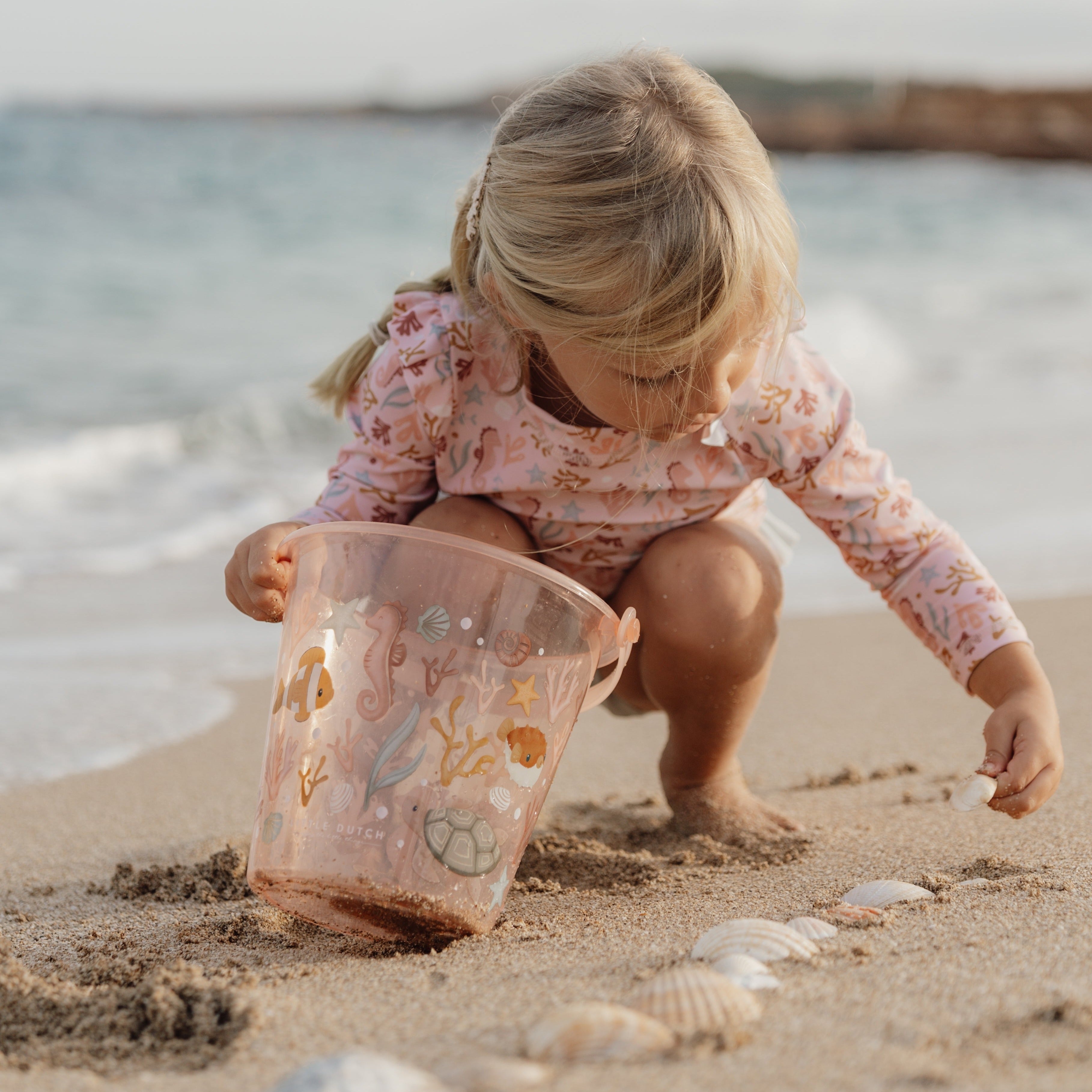 Little Dutch Shell Bucket - Ocean Dreams Pink
