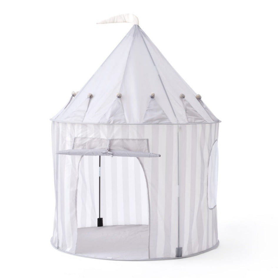 Kids Concept Stripe Play Tent Grey