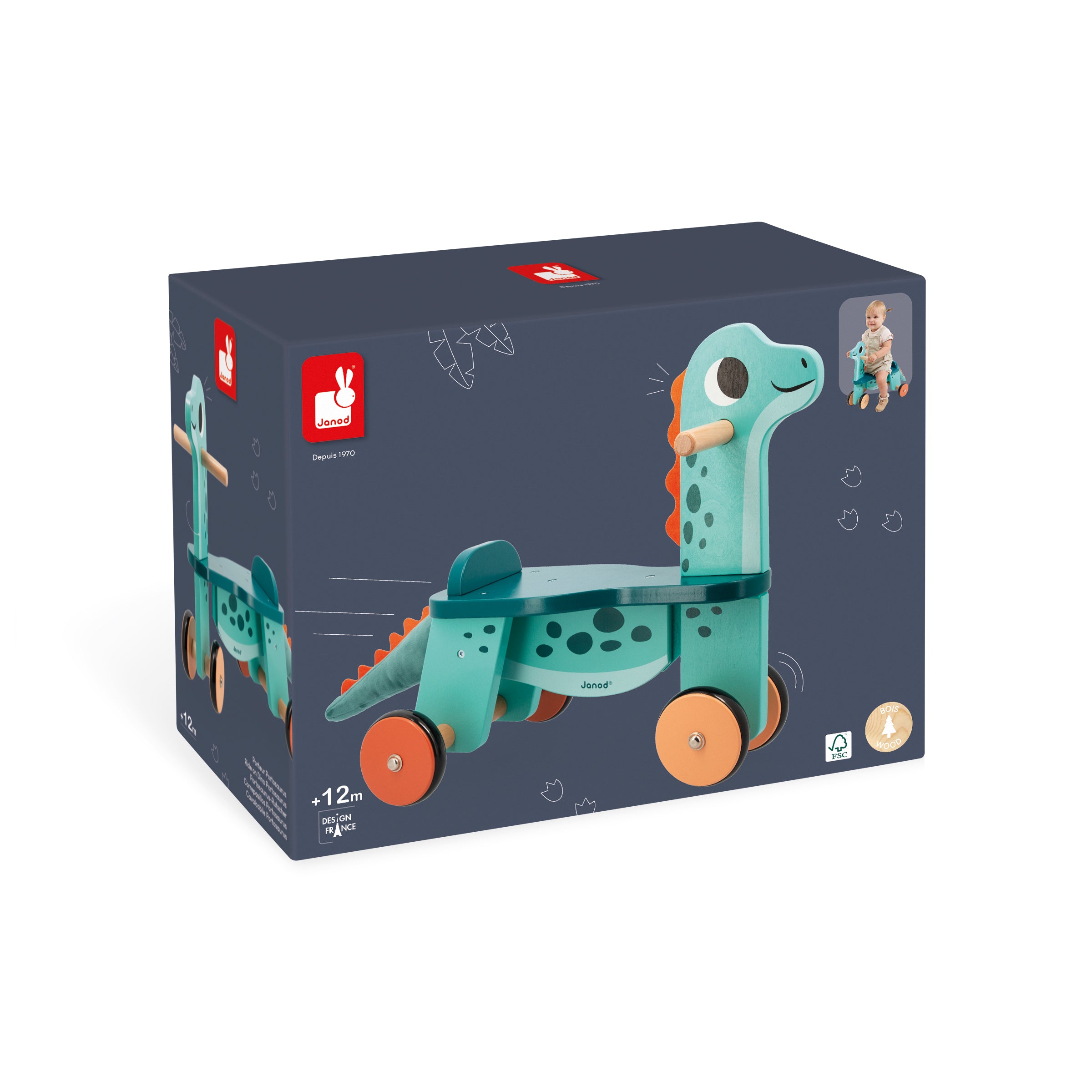 Janod Ride On Dino Portosaurus