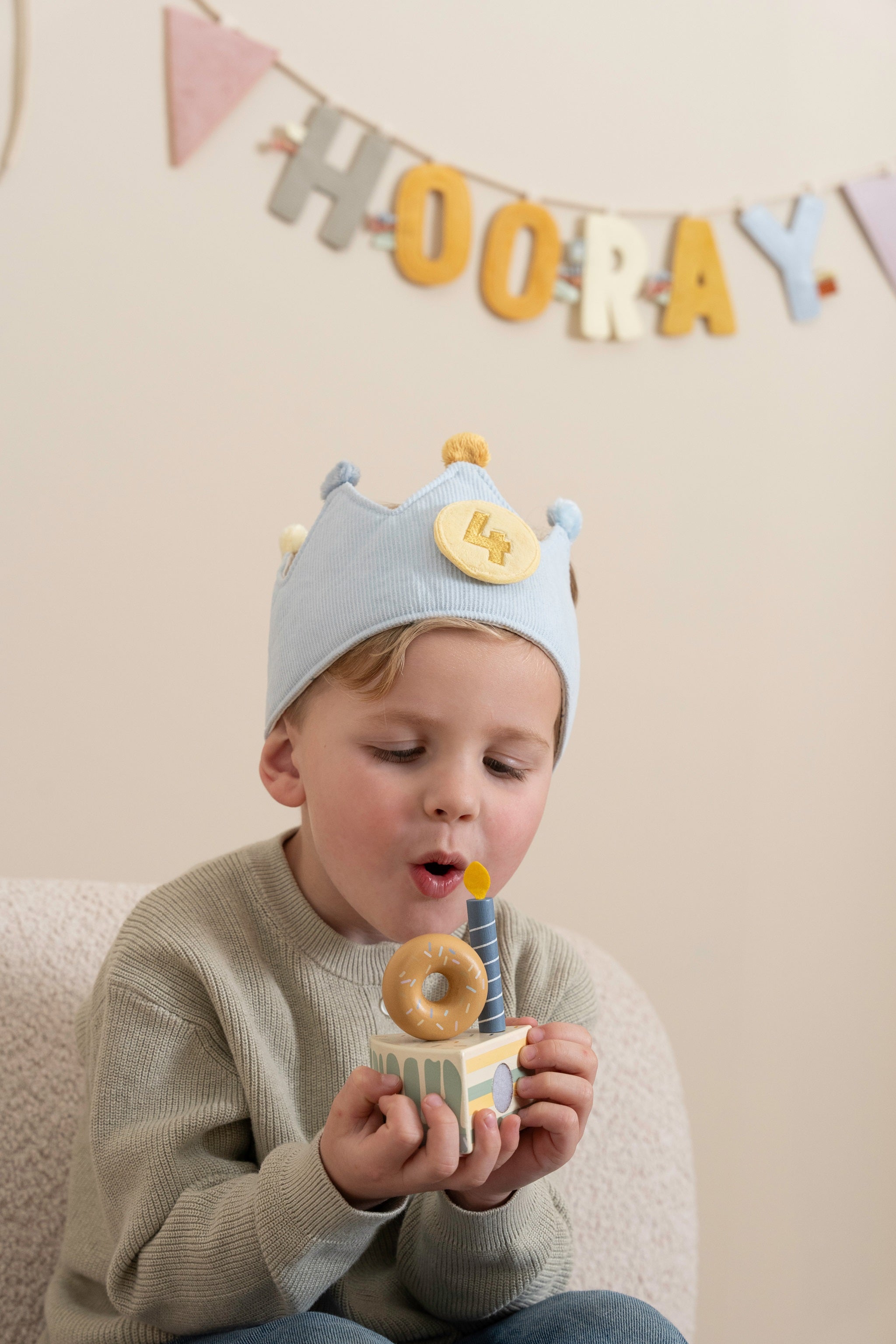 Little Dutch Birthday Crown with Numbers - Blue