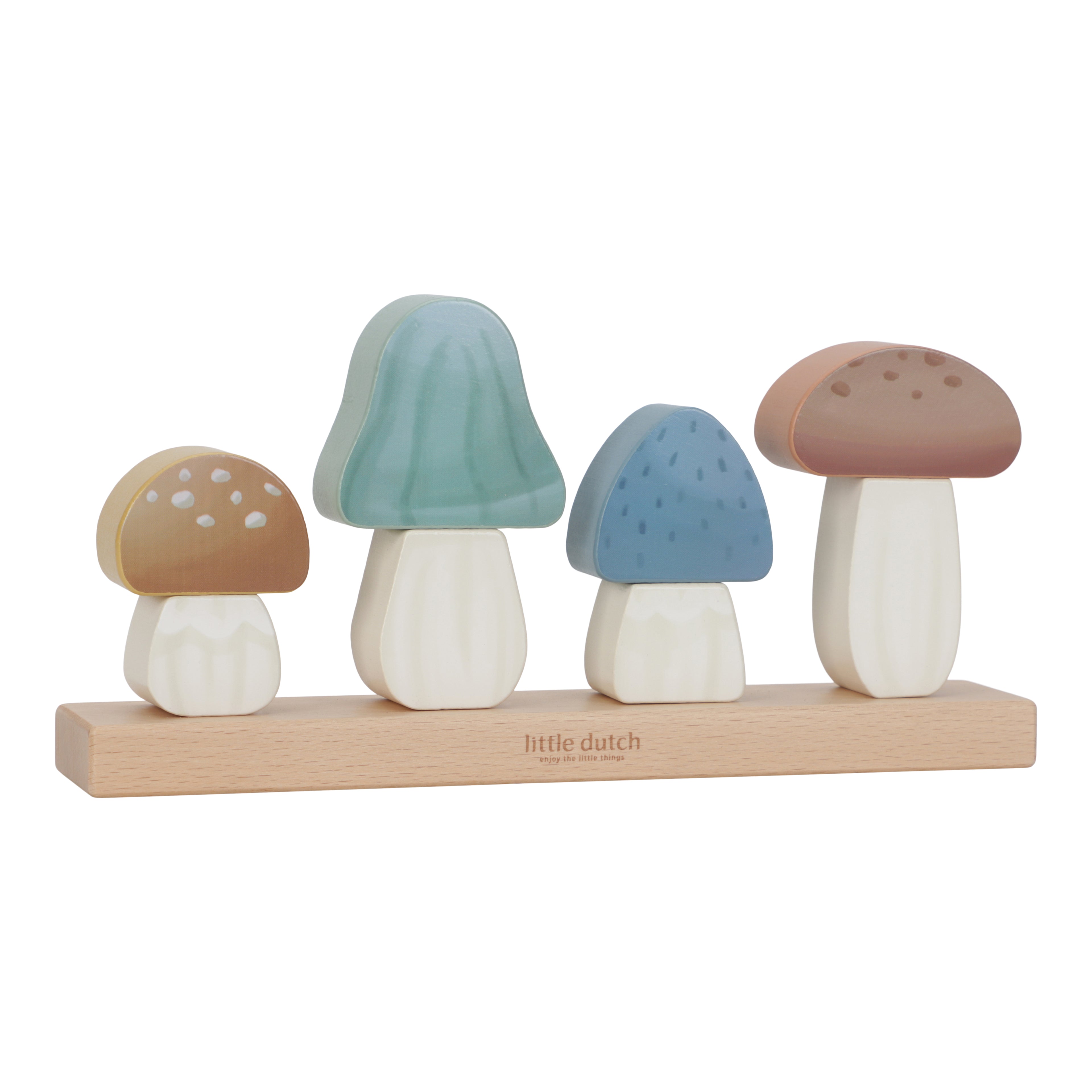 Little Dutch Stacking Puzzle Mushrooms - Forest Friends