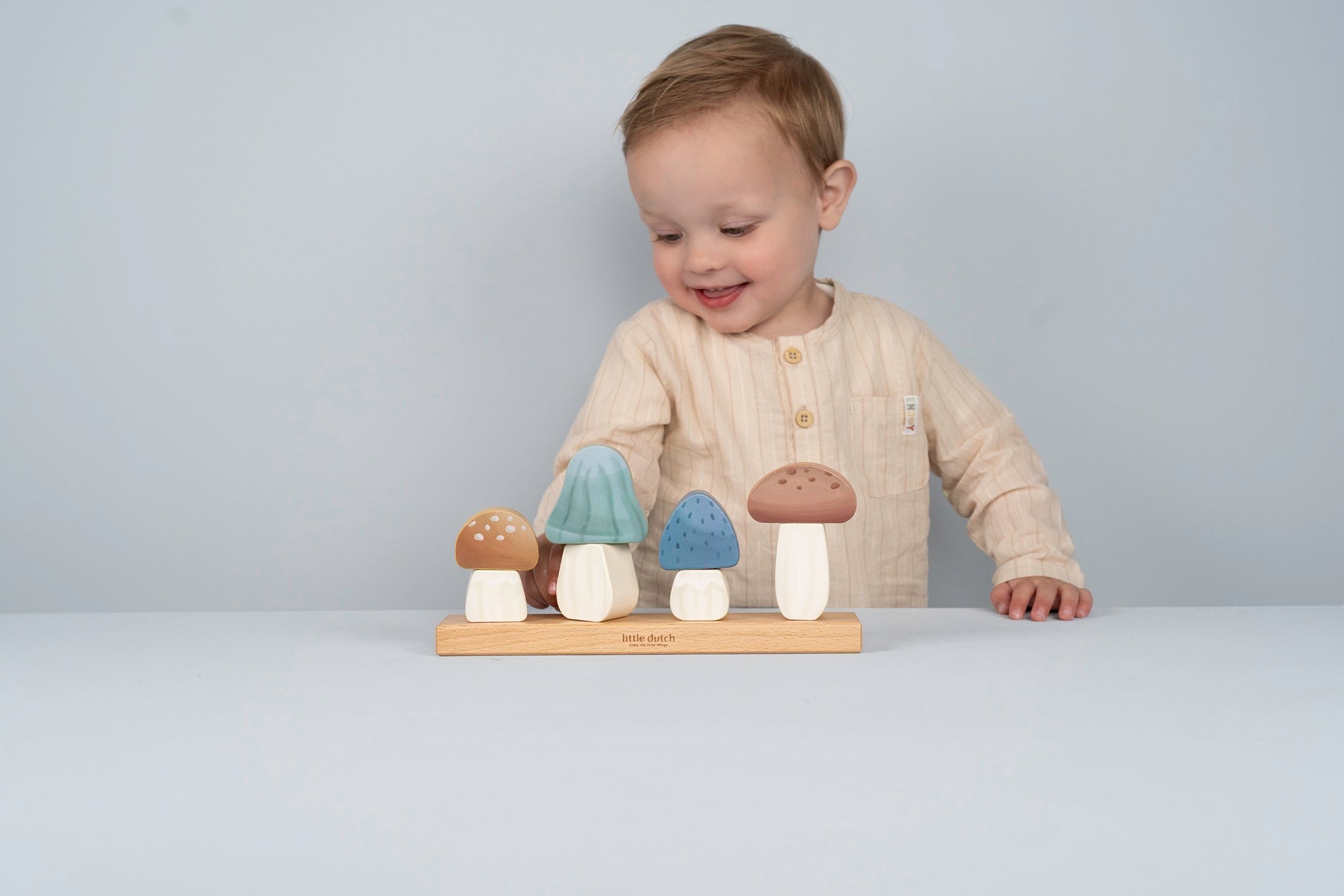 Little Dutch Stacking Puzzle Mushrooms - Forest Friends