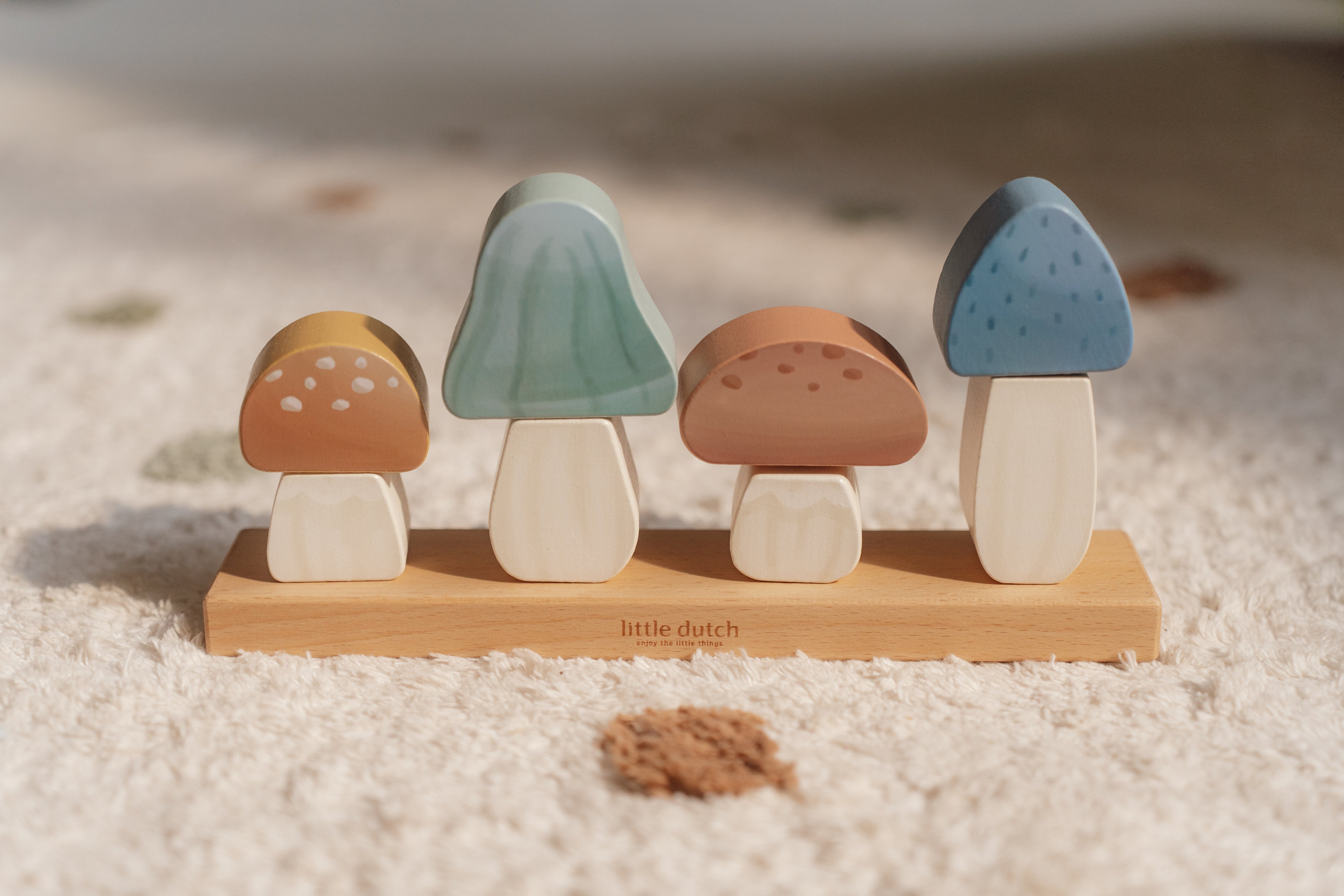 Little Dutch Stacking Puzzle Mushrooms - Forest Friends