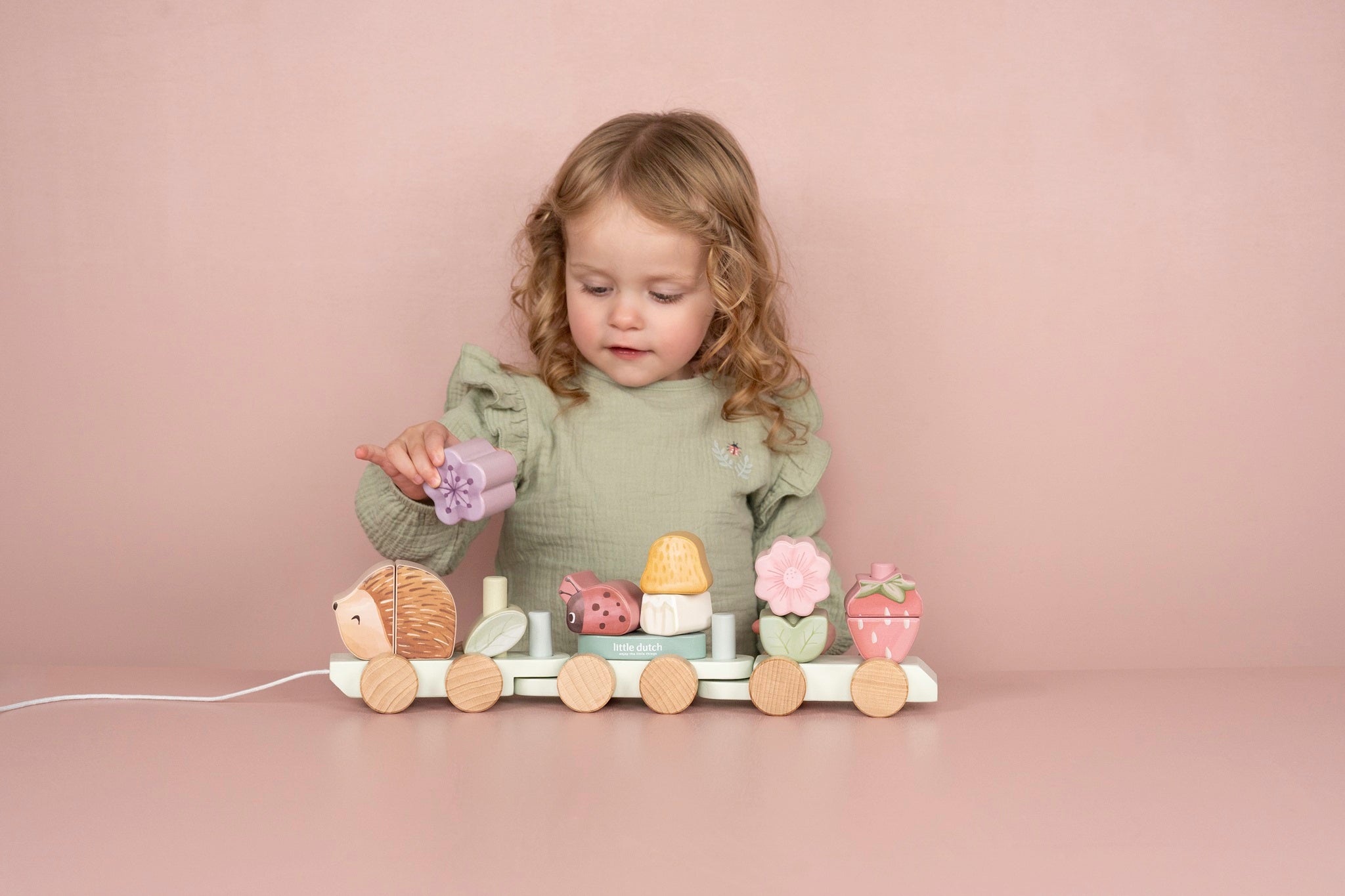 Little Dutch Stacking Train Hedgehog - Fairy Garden