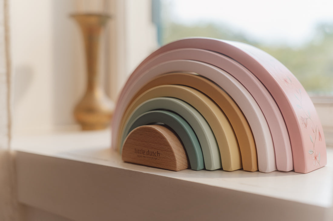 Wooden Rainbow - Fairy Garden