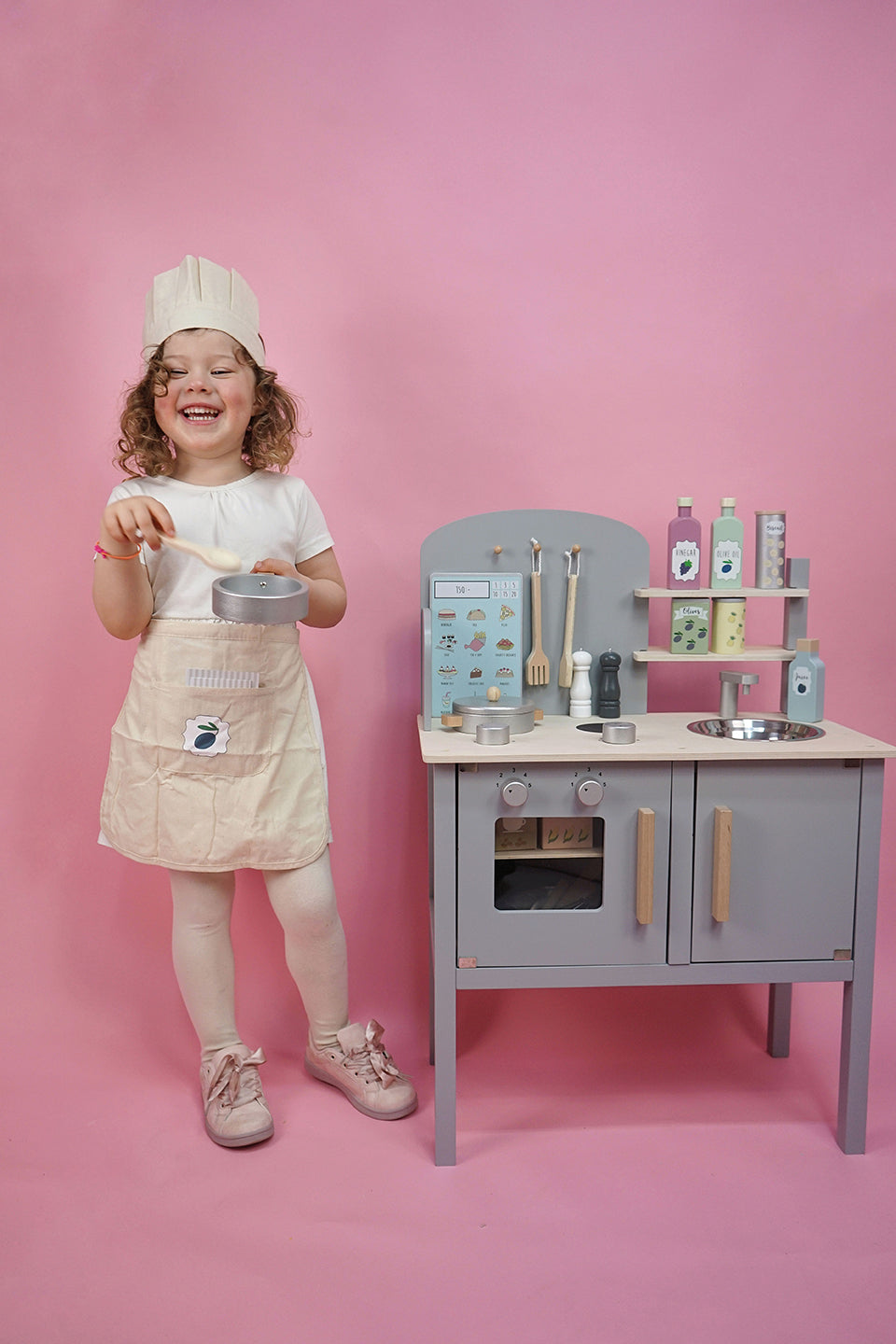 JaBaDaBaDo Kitchen with pot & pan - Grey