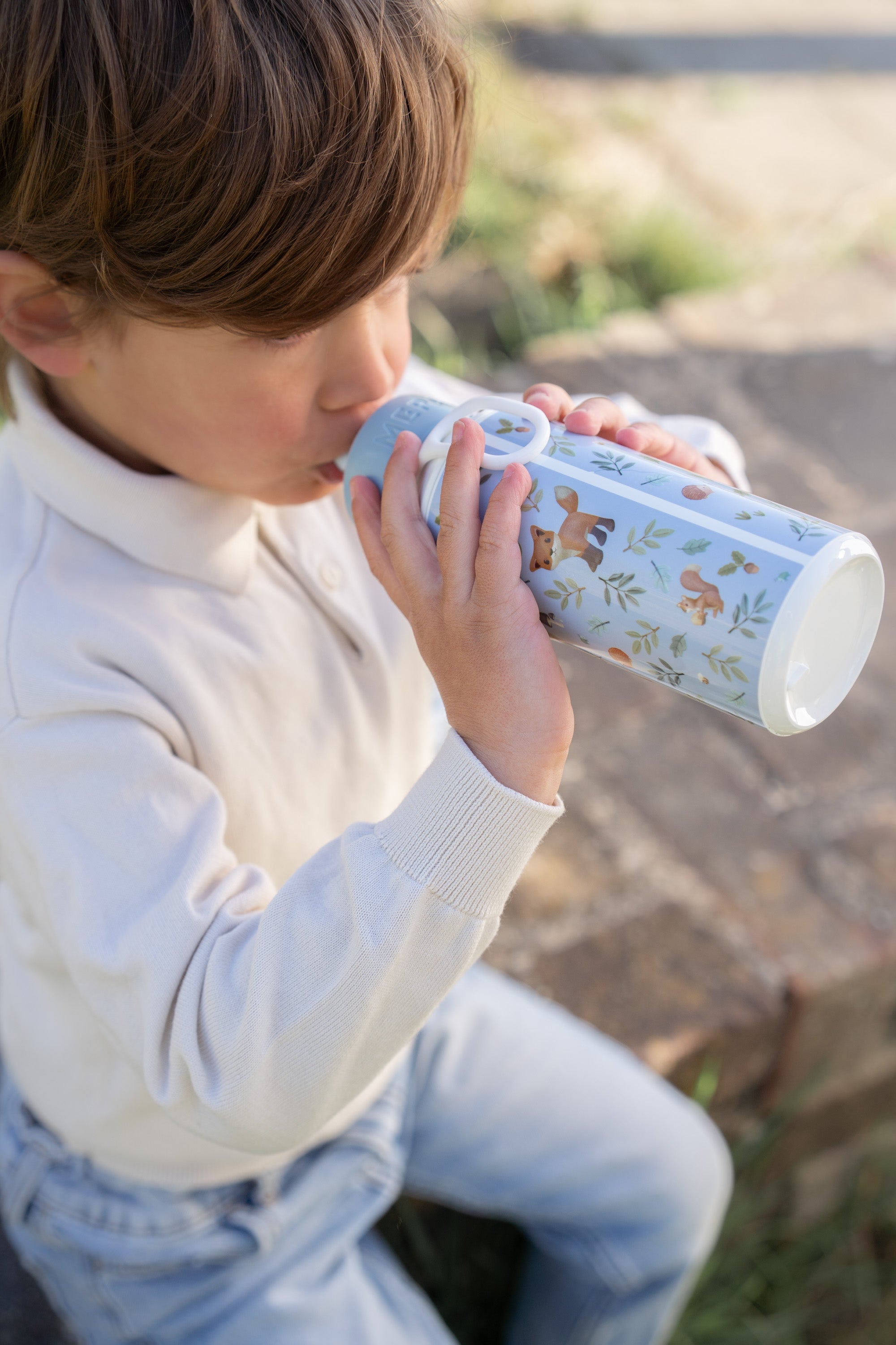 Little Dutch Drinking Bottle - Forest Friends (Pop Up Lid)