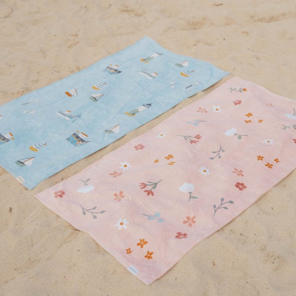 Little Dutch Beach Towel - Little Pink Flowers