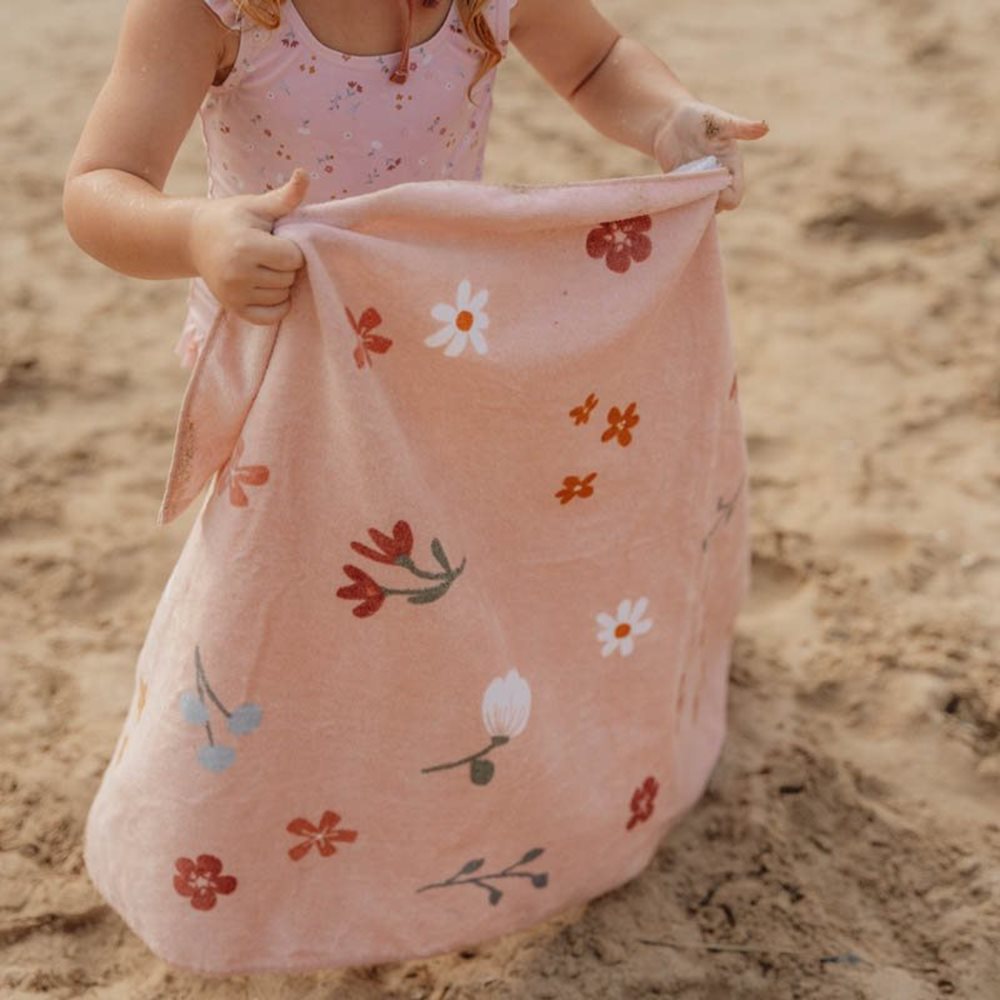 Little Dutch Beach Towel - Little Pink Flowers