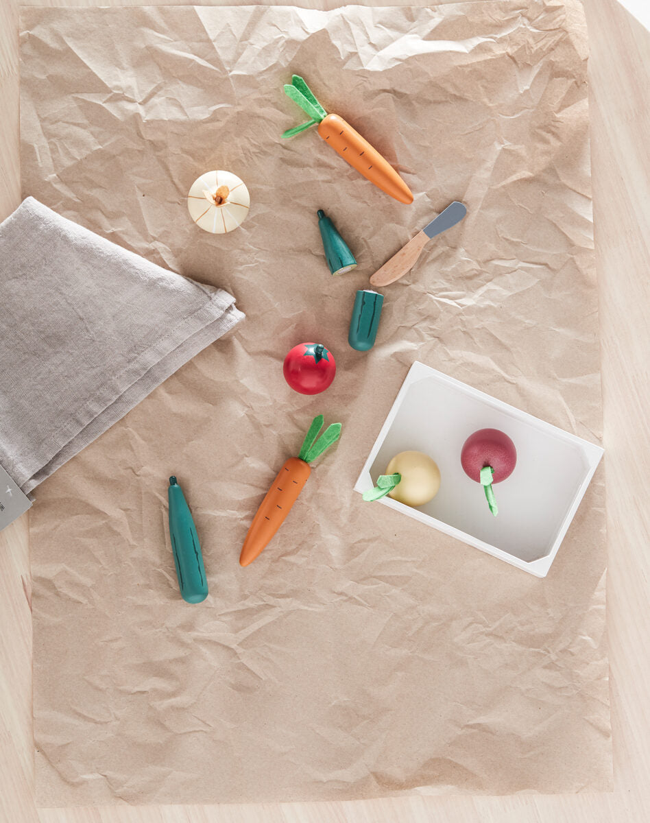 Mixed vegetables box wood (11 pcs)