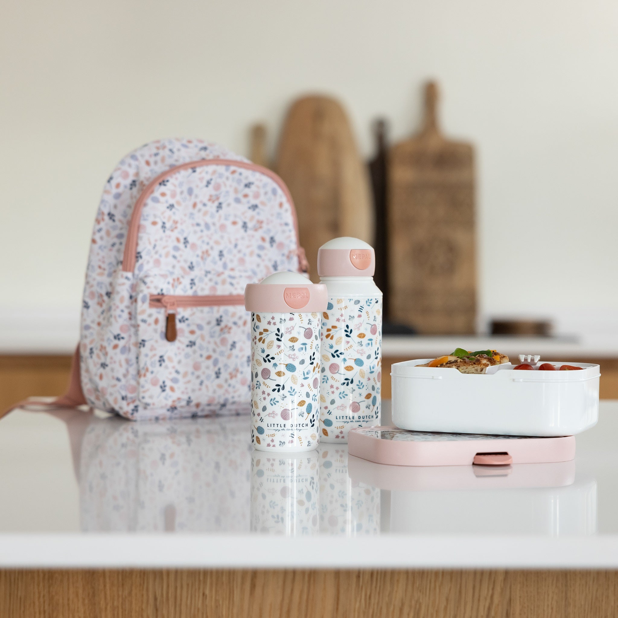 Little Dutch Drinking Bottle - Spring Flowers (Pop Up Lid)