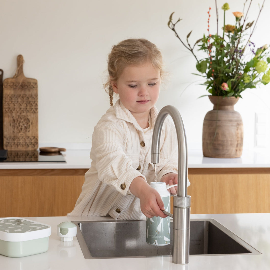 Little Dutch Drinking Bottle -Little Goose (Pop Up Lid)