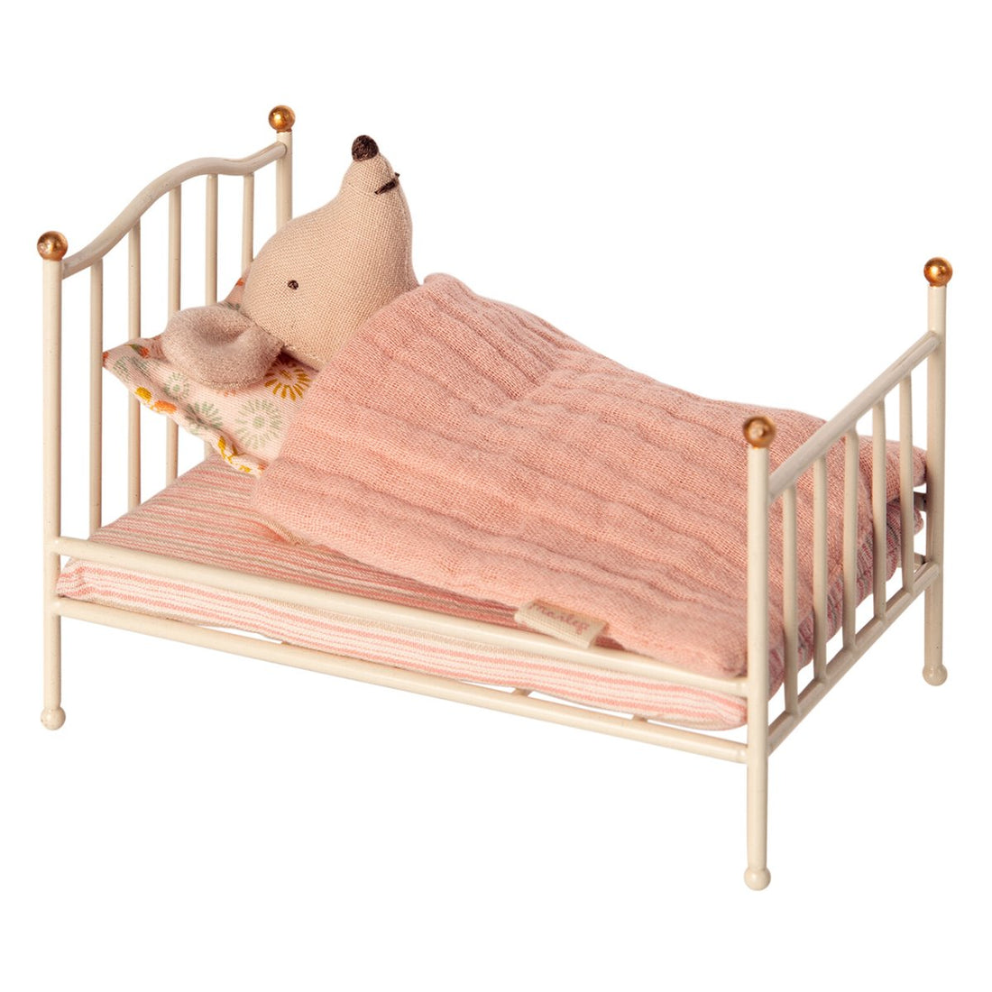 Maileg Vintage bed, Mouse (Baby Mice Size) - Off white