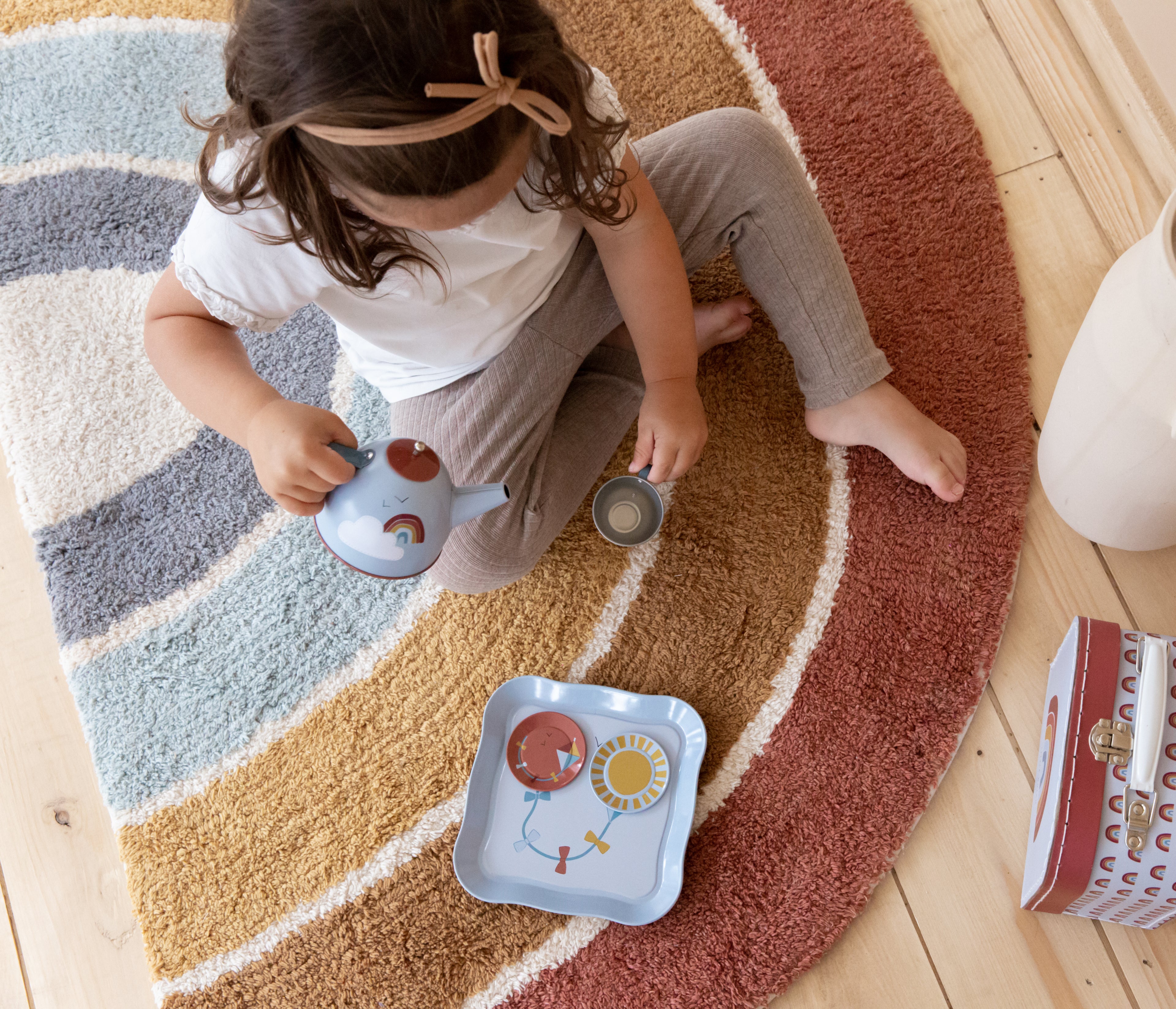 Little Dutch Rainbow Tea Set in Case