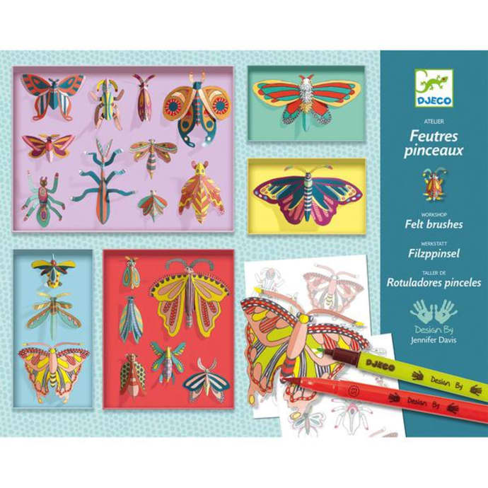 CABINET OF CURIOSITIES FELT TIP WORKSHOP BY DJECO (8 years +)