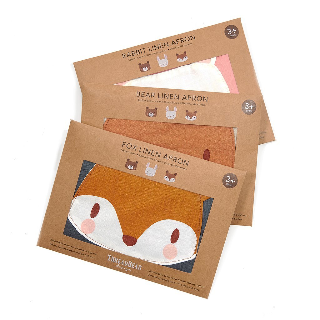 Threadbear Childrens Linen Apron - Rabbit