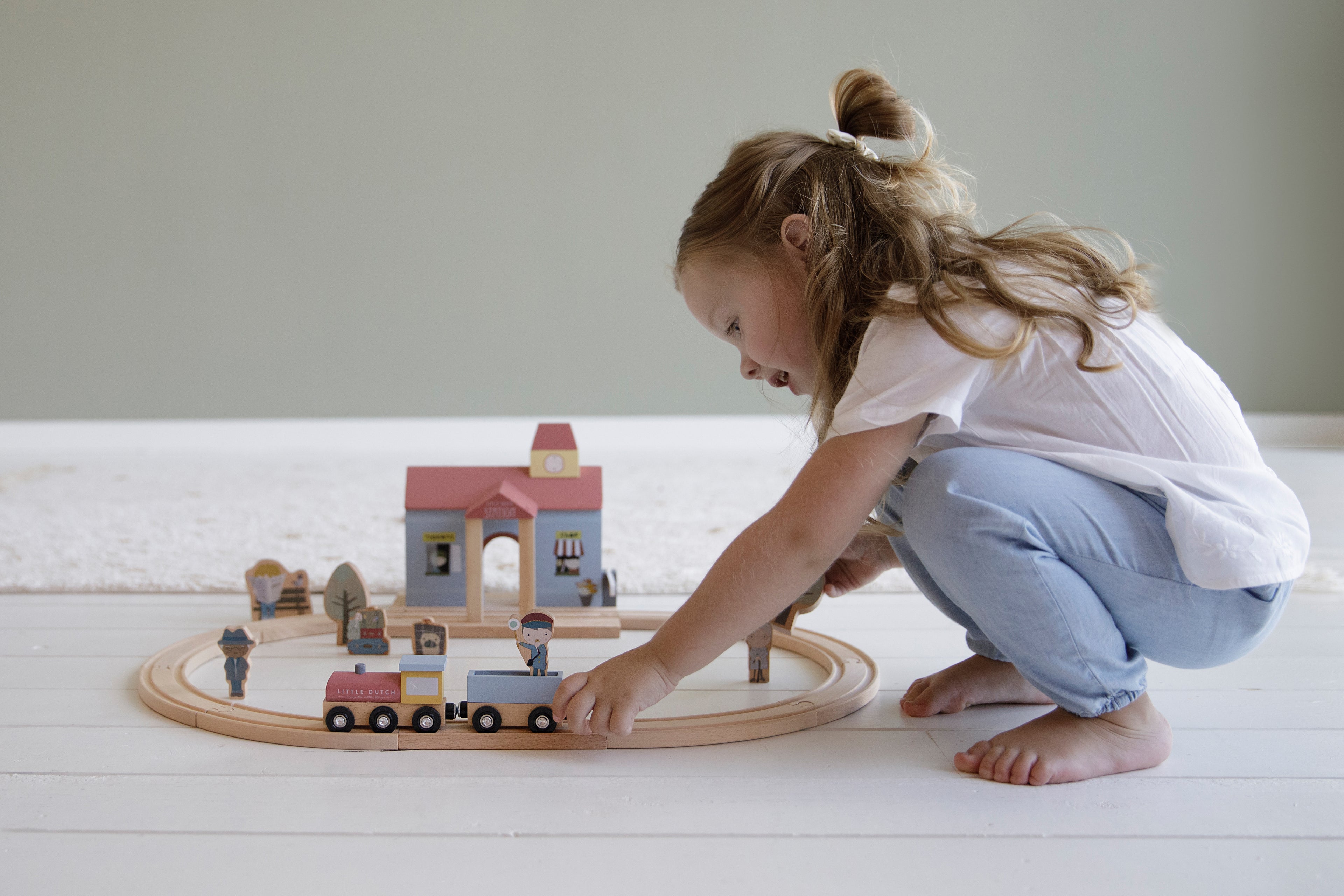 Little Dutch Station- (can be used as standalone toy or as part of the XL Railway set)