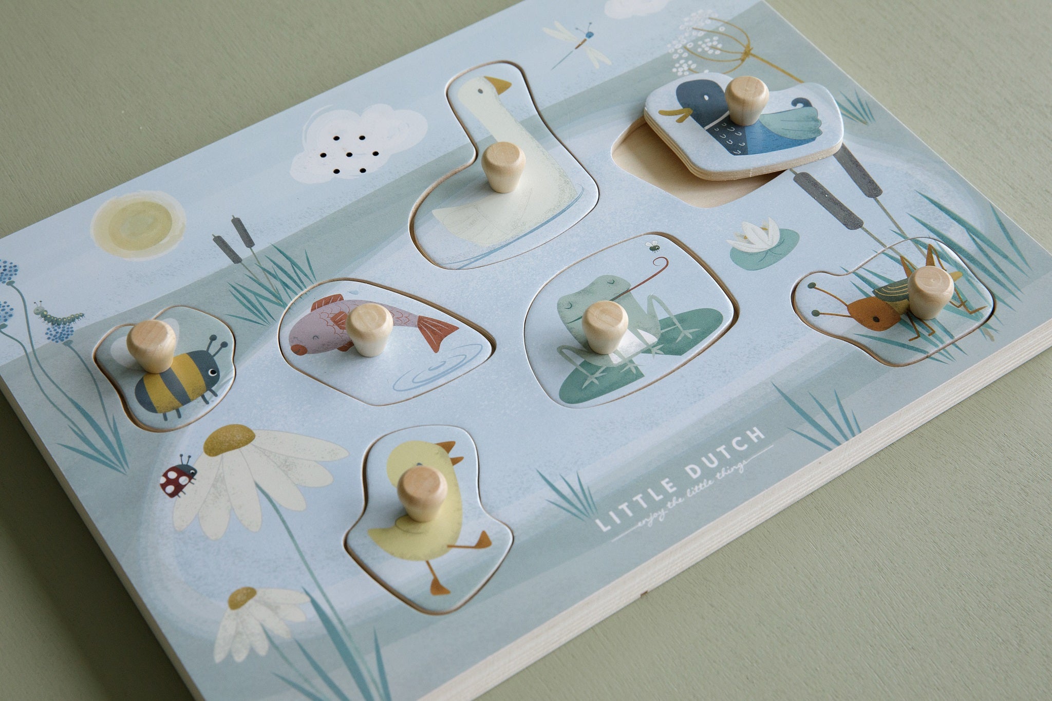 Little Dutch Wooden Sound Puzzle - Animals