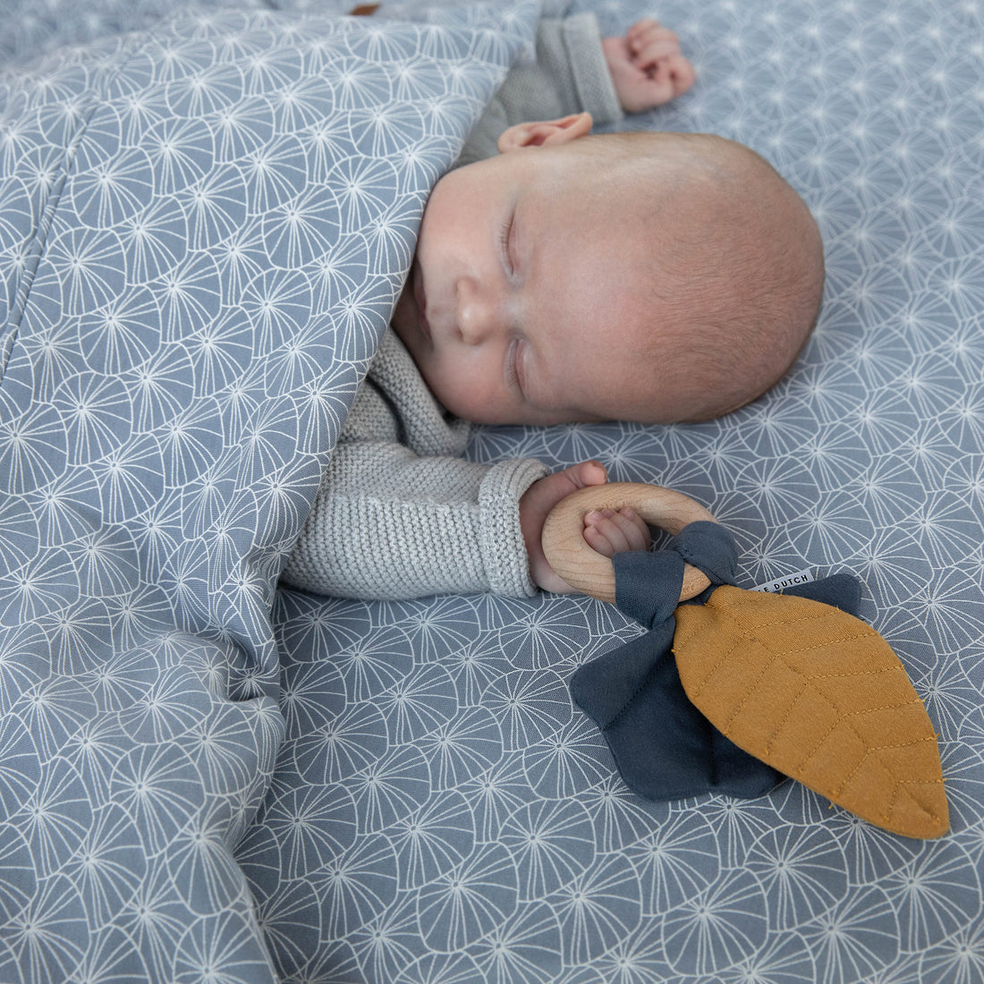 Crinkle Toy Leaves - Blue