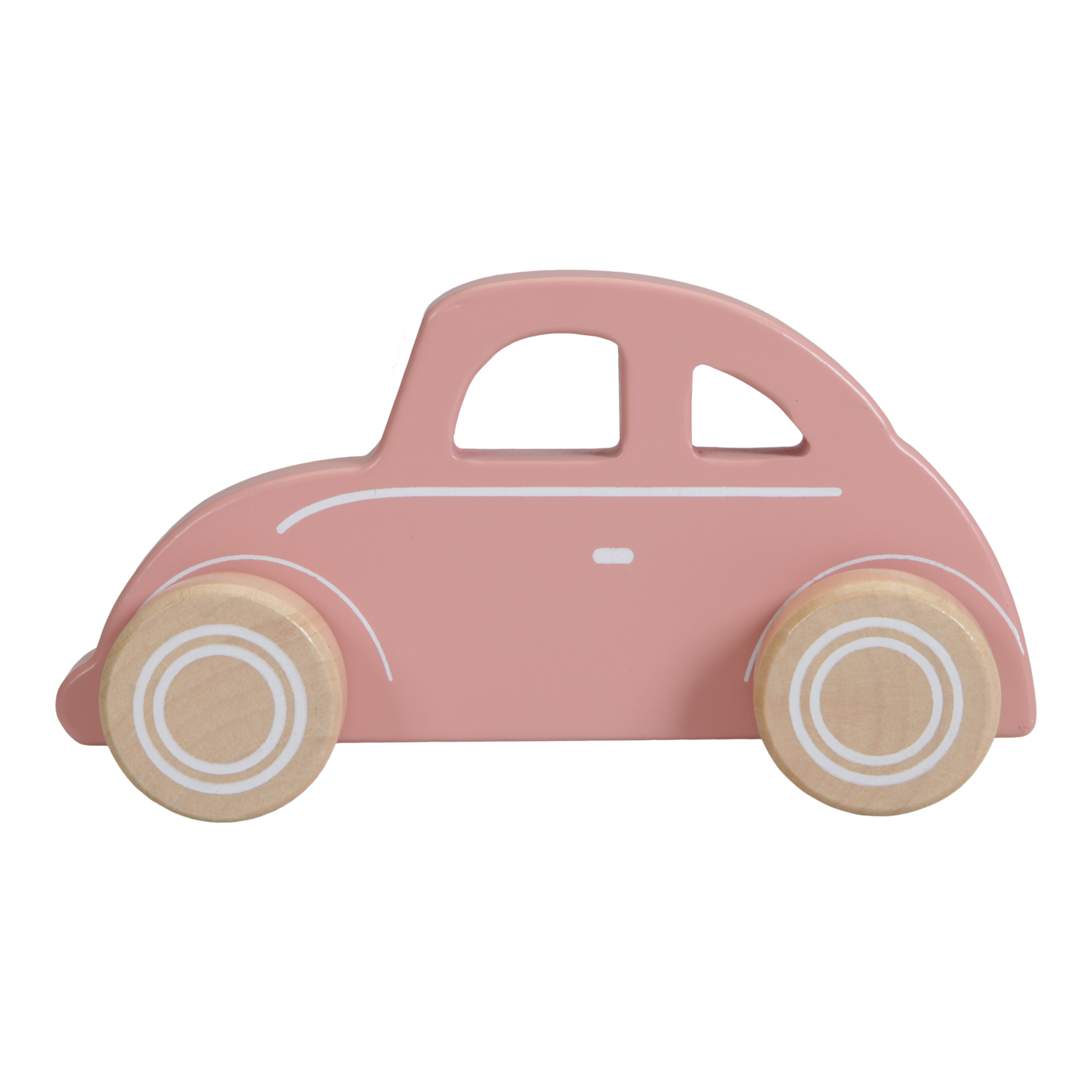 Wooden Car Pink