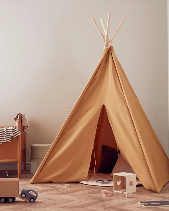 Kids Concept Mustard Yellow Tipi Tent