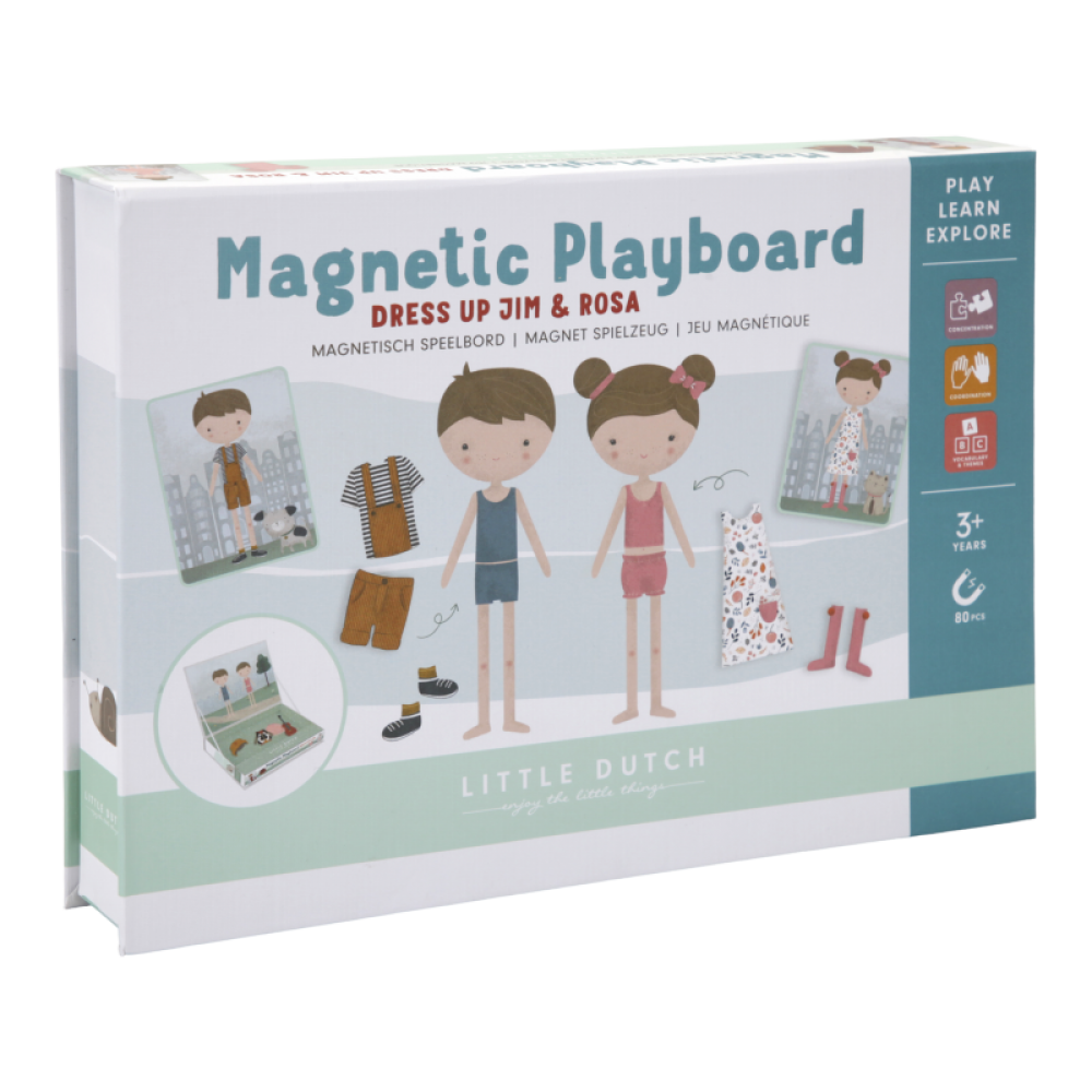 Little Dutch Magnetic Playboard Jim and Rosa - Dress Up