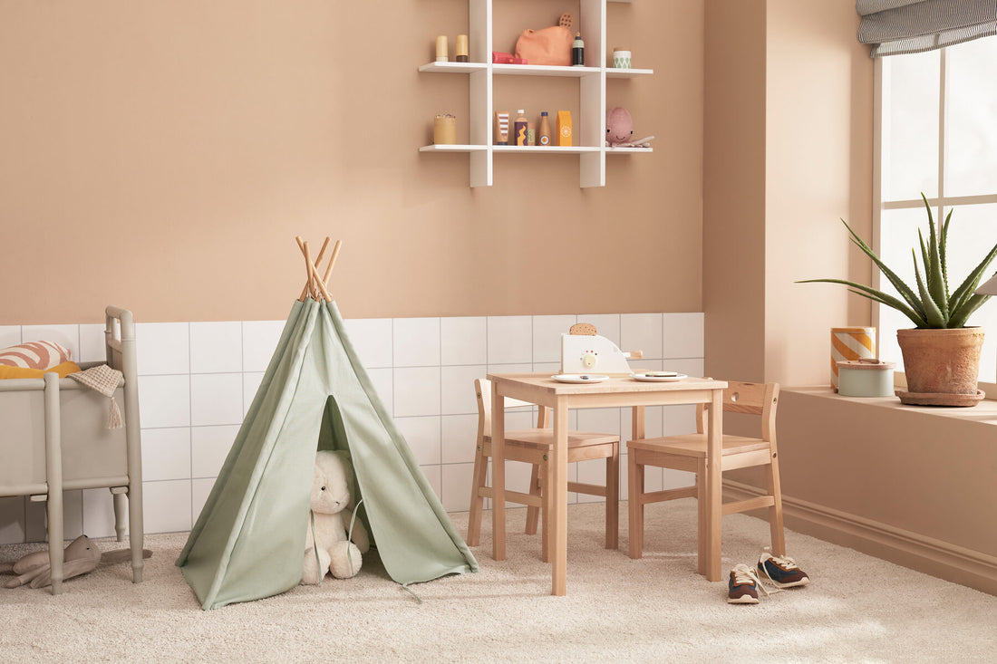 Kids Concept Mini Tipi Tent - Light Green (For Dolls/Teddys)