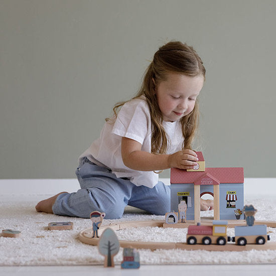 Little Dutch Station- (can be used as standalone toy or as part of the XL Railway set)