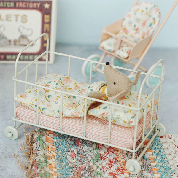 Maileg Baby Cot Micro - Metal