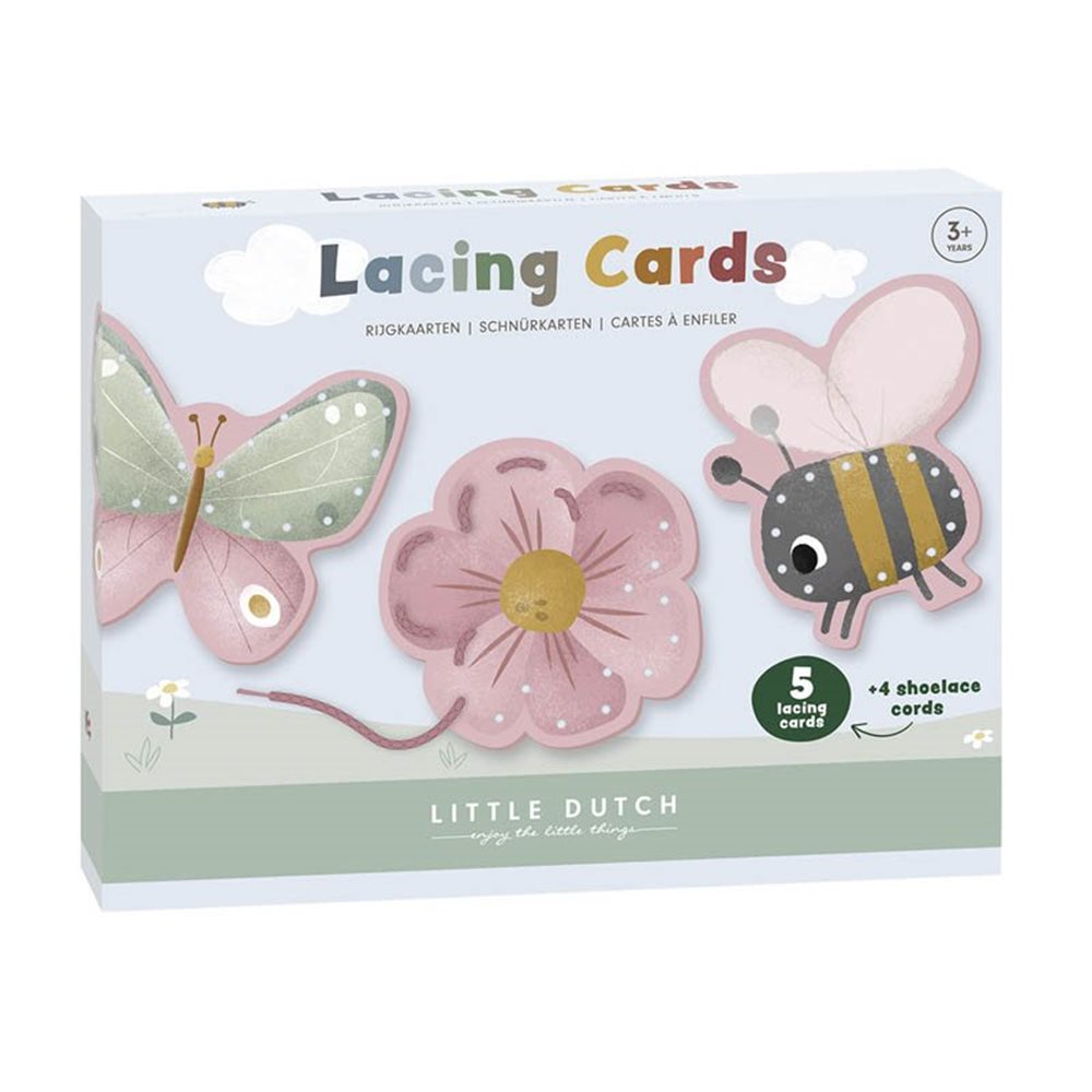Little Dutch Lacing Cards Flowers &amp; Butterflies