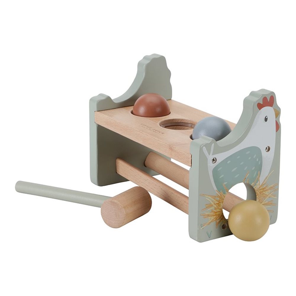 Little Dutch Pounding Bench With Rolling Balls - Little Farm