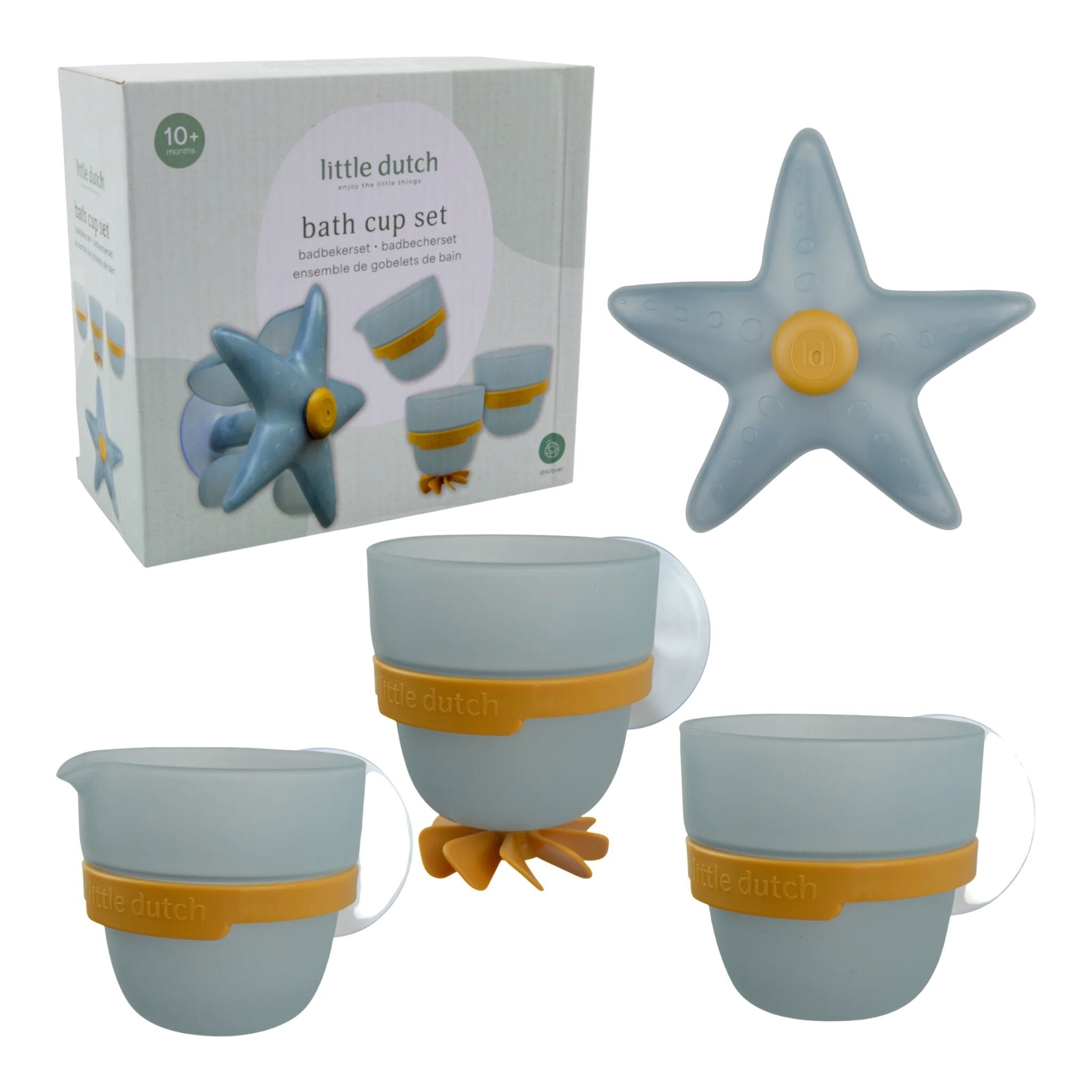 Little Dutch Bath Wall Cups - Blue
