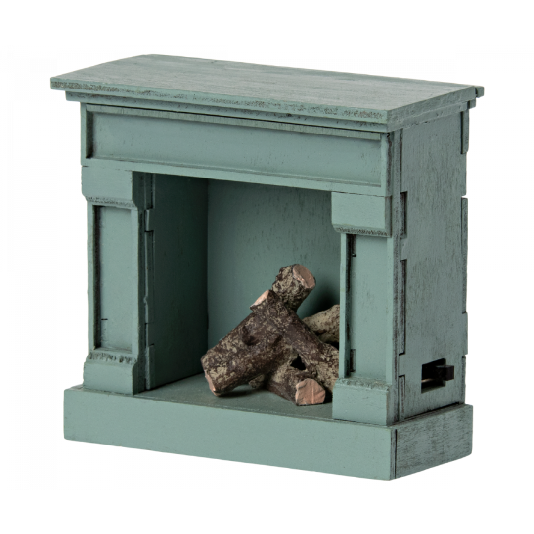 Maileg Miniature fireplace  - Vintage Blue