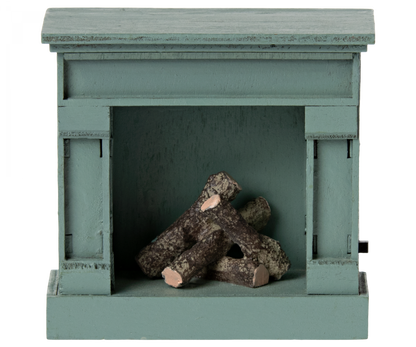 Maileg Miniature fireplace  - Vintage Blue