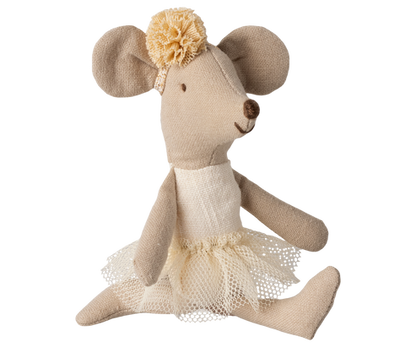 Maileg Ballerina Mouse Little Sister - Off White (New 2025)