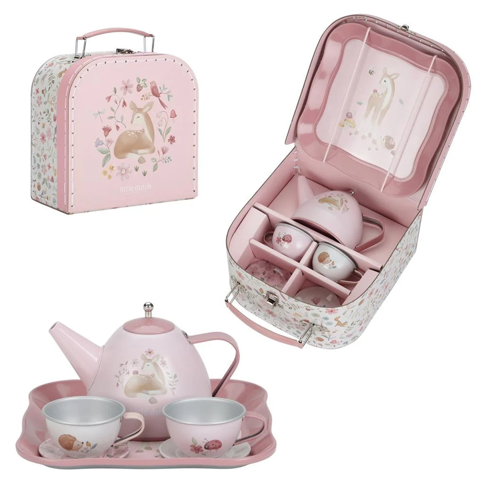 Little Dutch Fairy Garden Tea Set In Suitcase