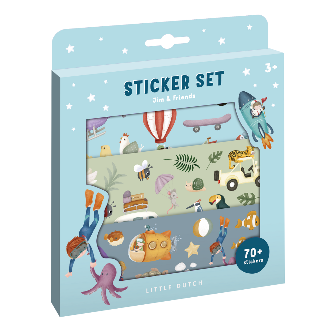 Little Dutch Stickers Set - Jim & Friends