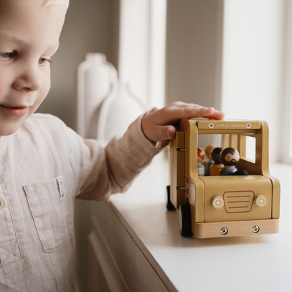 Little Dutch Wooden School Bus with Figures