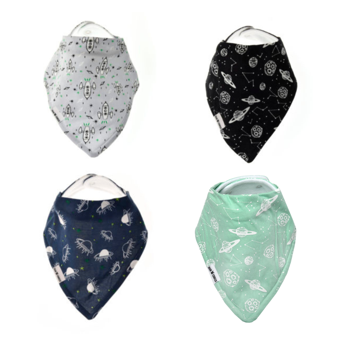 Baby Bibs Mystery Bundle- 4 Bibs (Boy)