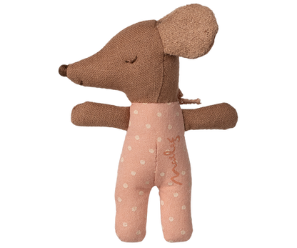 Maileg Sleepy/ Wakey Baby Mouse in matchbox - Rose (New 2025)