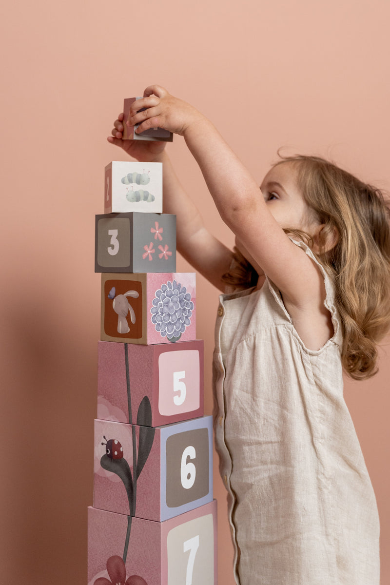 Little Dutch Cardboard Building Blocks -Flowers &amp; Butterflies