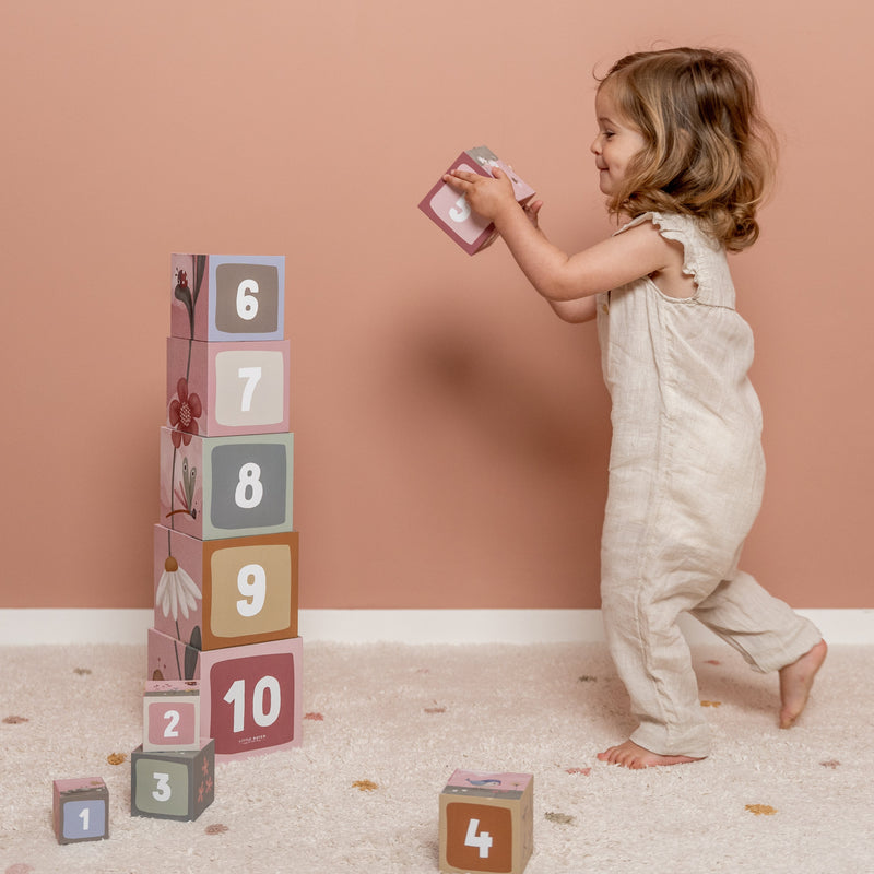 Little Dutch Cardboard Building Blocks -Flowers &amp; Butterflies