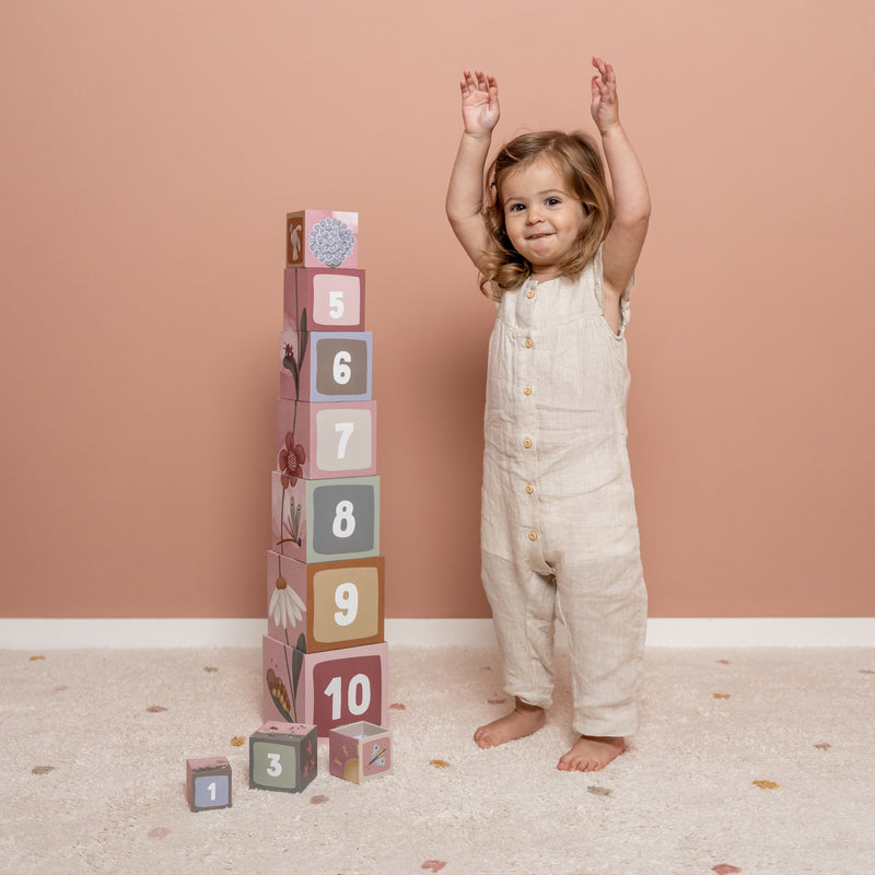 Little Dutch Cardboard Building Blocks -Flowers &amp; Butterflies