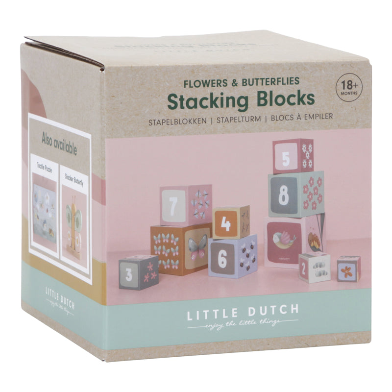 Little Dutch Cardboard Building Blocks -Flowers &amp; Butterflies