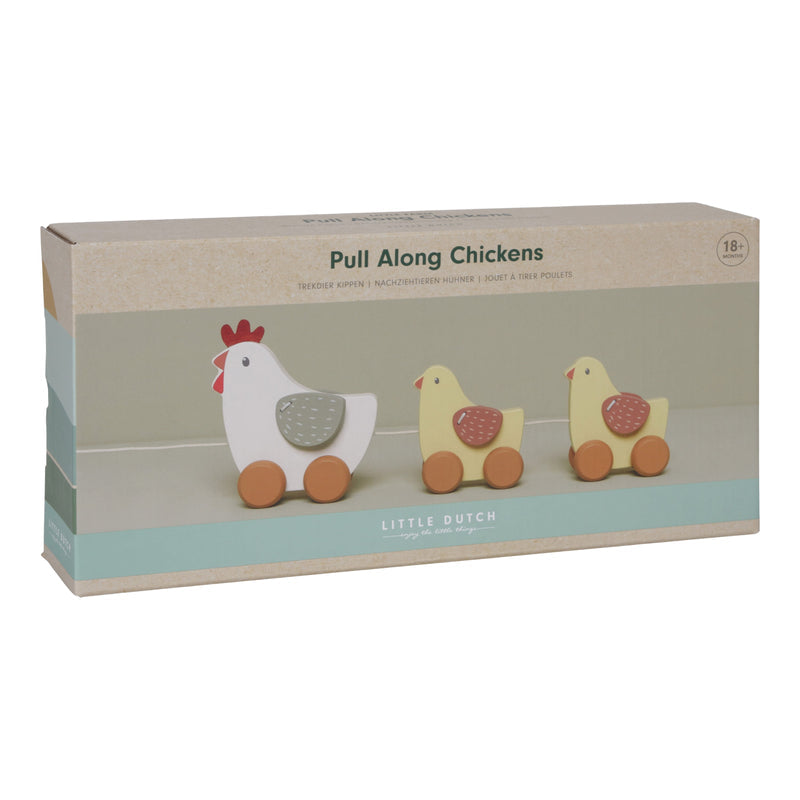 Little Dutch Pull Along Chickens- Little Farm