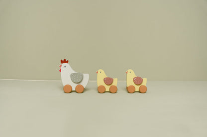 Little Dutch Pull Along Chickens- Little Farm